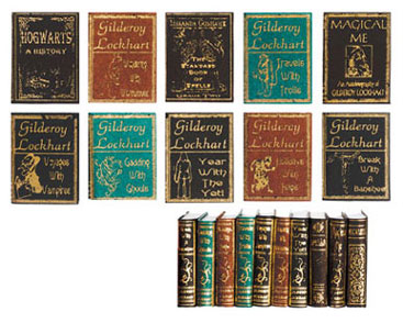 Dollhouse Miniature Wizard Schoolbooks #2, 10pc